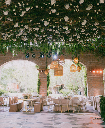 Montaje de una boda realizada en Casa El Molino